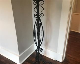 Antique wrought iron fern stand 