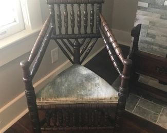 Late 1890’s Menorah Rabbi’s corner chair