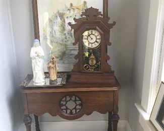 Old radio cabinet table
East Lake clock