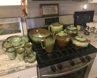 Fabulous mint condition set of large Praire Green by Frankoma