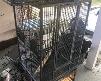 LARGE Birdcage with all the corresponding parts and food!
Like new!