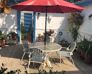 Wrought iron patio set