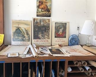 Vintage French Art Gallery Posters from the 1950's