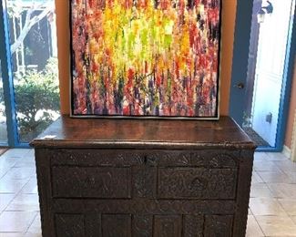 Spanish Rennaisance chest 51" W , Great Art