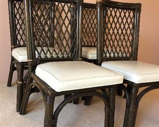 Bamboo 1970's style chairs