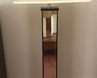Mid-Century Lightline Mirrored Floor Lamp 