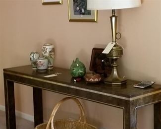 Baker sofa table designed by Michael Taylor