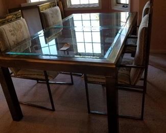 Baker dining table and chairs by Bernard Rhone