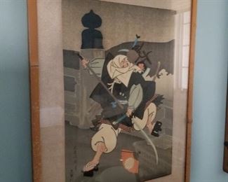 Vintage Oriental blockprint