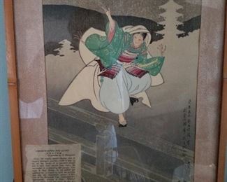 Vintage Oriental blockprints