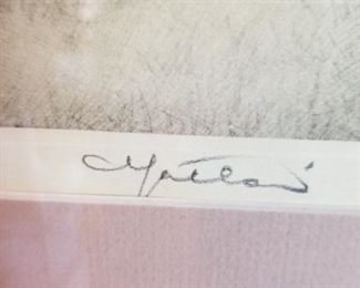 Signature on some of the Oriental prints