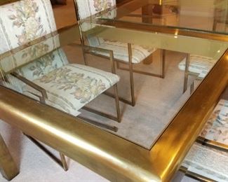 Baker dining table and chairs by Bernard Rhone