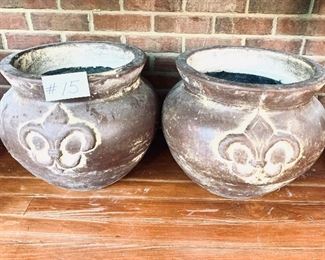 Pair of large planters 14 x 14 $75 for the pair