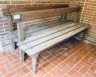 Rustic wooden benches 
79 inches long by 37 inches tall $150 each