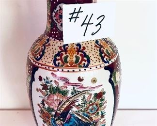 Oriental style vase 14 inches tall $49