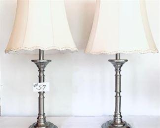 Pair of lamps 33 inches tall $49