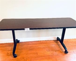 8 IN STOCK!!!!
Commercial grade rolling tables 6 feet long by 2 feet wide by 29.5 inches tall $100 each