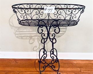 Metal plant stand 27.5 inches wide by 33.5 inches tall $65
