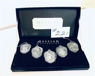 Messiah collection five piece pewter ornament set 2.5 inches long $24