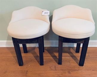 Two swivel vanity stools 17 inches wide seat height 20 inches tall $40 each
