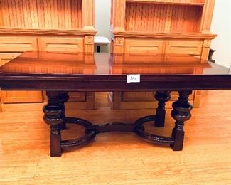 326A- Antique dining table 67 inches long with extensions 106.5 inches long 30 inches tall $600