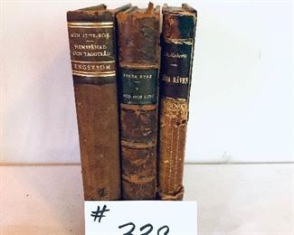 Set of three antique books $45