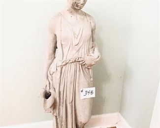 Greek Style concrete lady fountain 40 inches tall $200