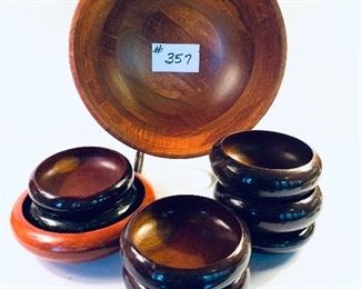 Wooden bowl set $30