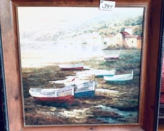 Oil/acrylic on canvas 40 x 40 framed $225