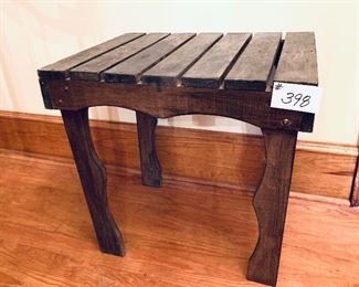 Rustic table 26 inches wide 20 inches deep 25 inches tall $75