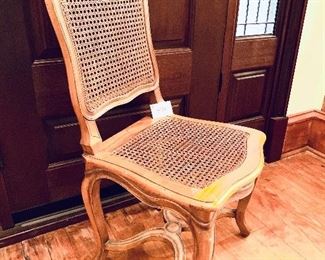 # 438- Caned chair. 19” w 
$65