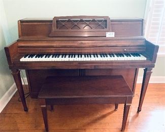 Wurlitzer piano 
Needs tuning. 
Some wear see next photo 
$200