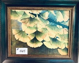 Print on canvas
 ginkgo leaves 
24 inches wide by 20 inches tall $75
