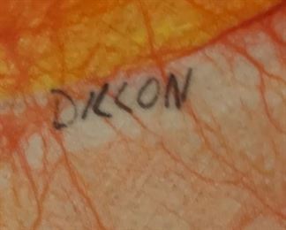 Vintage Batik Art Sun Signed  Dillon	36x28x1.5in	HxWxD
