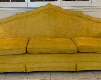 Vintage 1960s MCMYellow Sofa/Couch 41x110x31 HxWxD