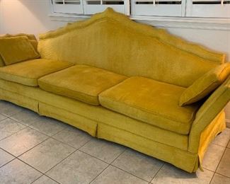 Vintage 1960s MCMYellow Sofa/Couch 41x110x31 HxWxD