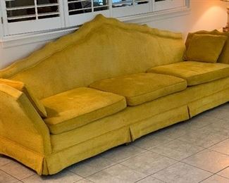 Vintage 1960s MCMYellow Sofa/Couch 41x110x31 HxWxD