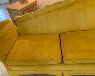 Vintage 1960s MCMYellow Sofa/Couch 41x110x31 HxWxD
