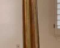 #1 1960s Jeanne Valentine Mexican MCM Hand Carved Table Lamp	43in H x 12.5in Diameter	
