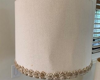 #2 1960s Jeanne Valentine Mexican MCM Ornate Carved Table Lamp 41 in H x 19in diameter