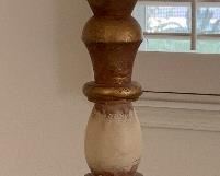 #4 1960s Jeanne Valentine Mexican MCM Hand Ornate Carved Floor Lamp	60in H x 20in Diameter	
