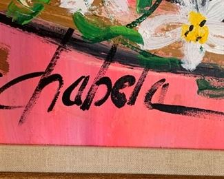 *Original* Chabela Elizabeth C. Haas Boy/Girl Sombrero Dance Painting 44x32x2in HxWxD