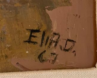 *Original* Art Girl Sitting Eli A.D 1960’s Mexico 29.5x21.5x2in HxWxD