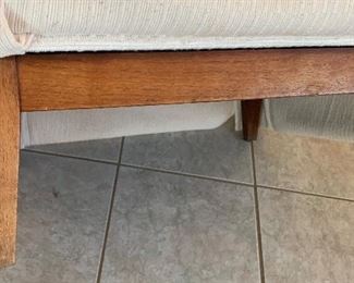 2pc 1960s White Chairs PAIR 30x26x31in HxWxD
