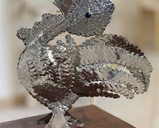 Mexico Punched Tin Rooster 16x7x14in HxWxD