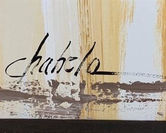 *Original* Art Chabela Elizabeth C. Haas Marionette Painting 38x32x2in HxWxD