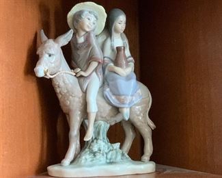 Lladro Porcelain Figurine Ride in the Country 5354 8x6x2in HxWxD