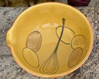 Los Angeles Potteries 651 Mixing Bowl 4x9x8in HxWxD