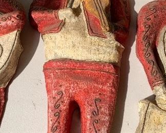 6pc 1960s Mexican MCM Jeanne Valentine Paper Mache Mariachi Band w/ Moon 33 inches long tallest one