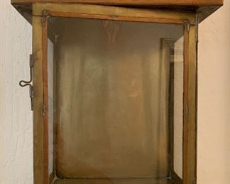 Detailed Punched Brass/Copper Sconce 27x22x7in HxWxD